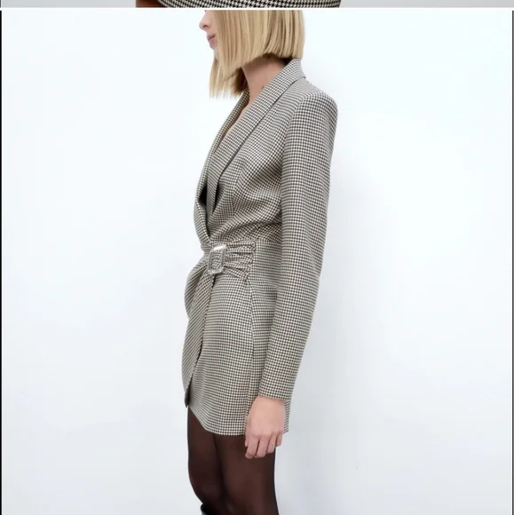Zara * Bloggers Favorite houndstooth blazer dress - Picture 13 of 16